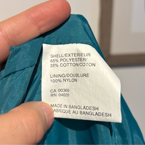 Vintage 90s Teal Windbreaker XL – Tip Top Tailors Retro Ski Jacket Streetwear - Picture 12 of 13